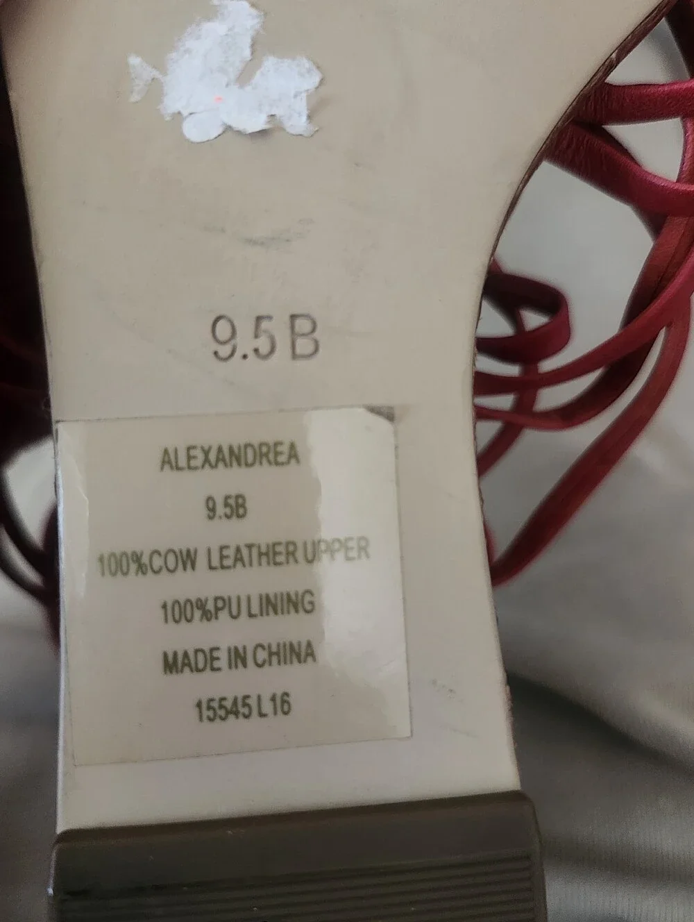 Ralph Lauren Red Strappy Alexandrea Wedge Sandals
